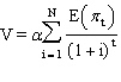<strong>A valuation model that explicitly accounts for risk can be written as:</strong> A) B) C) D)
