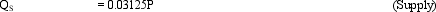 Percentage Tariff and Elastic Demand. Assume that the supply of imported personal computers (PCs) from China is given by the expression: where Q is the number of PCs sold (in thousands) and P is the PC price. Given the availability of PCs on the Internet, assume that the demand for PCs is perfectly elastic at a price of $800. This means that the PC demand curve can be drawn as a horizontal line that passes through $800 on the Y-axis.