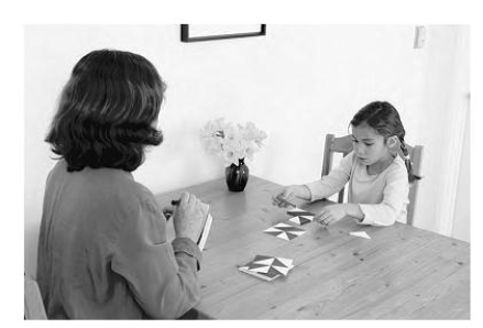 <strong>The psychologist in this picture is administering a nonverbal subtest of an intelligence test to a 6-year-old girl. This test is called _____ and was developed by _____. </strong> A)Raven's Progressive Matrices Test; John Raven B)Wechsler Intelligence Scale for Children (WISC); David Wechsler C)Stanford-Binet Intelligence Scale; Lewis Terman D)Wechsler Preschool and Primary Scale of Intelligence (WPPSI); David Wechsler
