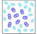 <strong>MATCHING Use the pictures below to answer the following questions. Which figure above depicts a heterogeneous mixture?</strong> A) B) C) D)