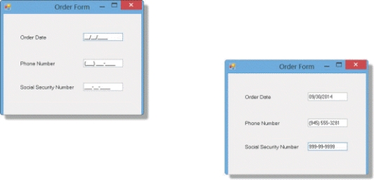 As illustrated in the accompanying figure,the term ____________________ refers to a predefined layout for the data a user must enter.