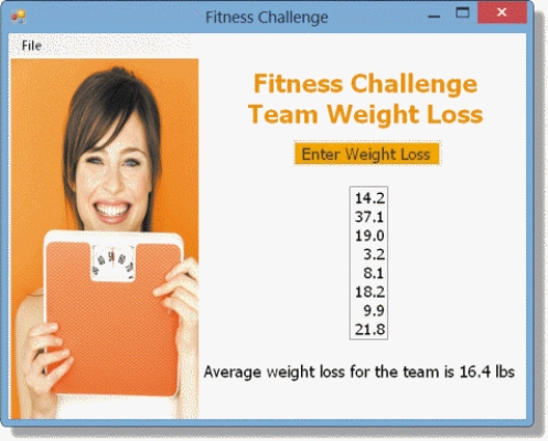 The values in a ListBox like the kind shown in the accompanying figure are called ____________________.