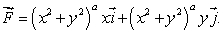 Consider the two-dimensional fluid flow given by where a is a constant. (We allow a to be negative, so may or may not be defined at (0, 0).) (a)Is the fluid flowing away from the origin, toward it, or neither? (b)Calculate the divergence of .Simplify your answer. (c)For what values of a is div positive? Zero? Negative? (d)What does your answer to (c)mean in terms of flow? How does this fit in with your answer to (a)?