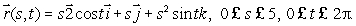 The trumpet surface, S, is given parametrically by If S has outward pointing normal, use an appropriate line integral to calculate