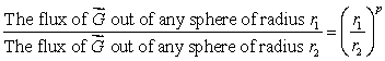 Let be a smooth vector field with at every point in space.Find the exponent p in the following: