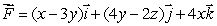 Compute the flux of the vector field through the surface S, where S is the part of the plane z = x + 2y above the rectangle oriented downward.