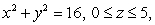 Compute the flux of through the cylindrical surface oriented away from the z-axis.