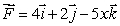 Calculate the flux of through a disk of radius 5 in the plane x = 3, oriented away from the origin.