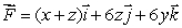 Find where and C is the line from the point (2, 4, 4)to the point (0, 6, -8).