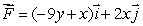 Calculate the line integral of along a quarter of a circle centered at the origin, starting at (3, 0)and ending at (0, -3).