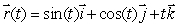 Let and let C be the helix parameterized by Find an expression for the outward pointing normal vector whose component is 0 at an arbitrary point ( sin(t), cos(t), t)of C.