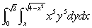 Sketch the region of integration of the following integral and then convert the expression to polar co-ordinates (you do not have to evaluate it).