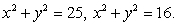 Evaluate the integral , where R is the region in the first quadrant bounded by the y-axis, the line y = x and the circles