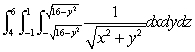 Evaluate the integral in cylindrical coordinates.