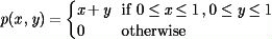 Let x and y have joint density function Find the probability that x > y +0.4.