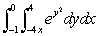 Evaluate the integral by interchanging the order of integration. .