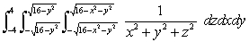 Evaluate the integral in spherical coordinates.