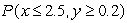 The joint density function for random variables x and y is Find the probability .Give your answer to 3 decimal places.