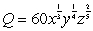 A company manufactures a product using x, y and z units of three different raw materials.The quantity produced is given by the function .Suppose the cost of the materials per unit is $20, $25 and $75 respectively. Find the maximum production if the budget is limited to $6000.