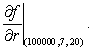 The monthly mortgage payment in dollars, P, for a house is a function of three variables P = f(A, r, N), where A is the amount borrowed in dollars, r is the interest rate, and N is the number of years before the mortgage is paid off.It is given that: Estimate the value of