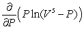 Calculate the following derivative: .