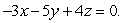 Consider the plane   Find a normal vector   to this plane.<div style=padding-top: 35px> 