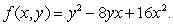 Let Find the contour of f that passes through the point .