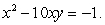 Find a formula for a function f(x, y), given that its contour at level 9 has equation