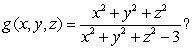 What is the domain of Describe the level surface g =5.