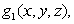 The level surfaces of the functions and are shown in below respectively. Which function is is decreasing in the positive z-direction?