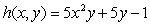 Find a function f(x, y, z)whose level surface at level 4 is the graph of the function .