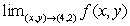 Suppose that for all x and y the function f satisfies . Determine, if possible, the values of the following limits.Explain your answer. Note that the limit may not exist nor be determined from the given information. (a) (b)