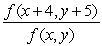 Consider the function , for certain constants a and b.Simplify the following expression.