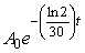 Cesium 137 (Cs<sup>137</sup>)is a short-lived radioactive isotope.It decays at a rate proportional to the amount of itself present and has a half-life of 30 years (i.e., the amount of Cs<sup>137</sup> remaining t years after A<sub>0</sub> mg of the radioactive isotope is released is given by ).As a result of its operations, a nuclear power plant releases Cs<sup>137</sup> at a rate of 0.14 mg per year.The plant began its operations in 1990, which we will designate as t = 0.Assume there is no other source of this particular isotope.Since Cs<sup>137</sup> poses a great health risk, the government says that the maximum amount of Cs<sup>137</sup> acceptable in the surrounding environment is 1 mg (spread over the surroundings).How many mg per year of the isotope can the station release and still be in compliance with the regulations? Round to 2 decimal places.