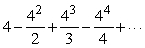 Recognize as a Taylor series evaluated at a particular value of x and find the sum to 4 decimal places.