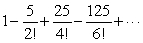 Find the number to which the series converges.Round to 5 decimal places.