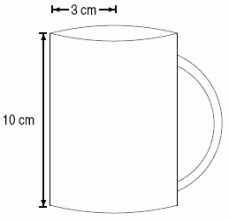 A cylindrically-shaped mug with a 3 cm radius and a 10 cm height is filled with tea.You have added some sugar to the tea, which tends to settle to the bottom of the mug.It turns out that the density \rho of sugar (in gm/cm<sup>3</sup>)in the tea, as a function of the height, h, in cm, above the bottom of the mug, is given by the formula \rho (h)= 0.01(10 - h).Find the amount of sugar in the mug.Round to 2 decimal places.