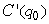 The cost C(q)(in dollars)of producing a quantity q of a certain product is shown in the graph below.Suppose that the manufacturer can sell the product for $2.50 each (regardless of how many are sold), so that the total revenue from selling a quantity q is R(q)= 2.5q.The difference is the total profit.Let be the quantity that will produce the maximum profit.What is ?