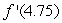 Given the following data about a function f, estimate .