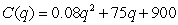 The cost in dollars to produce q bottles of a prescription skin treatment is given by the function .The manufacturing process is difficult and costly when large quantities are produced.The marginal cost of producing one additional bottle when q bottles have been produced is the derivative . a)Find the marginal cost function. b)Compute C(50)and explain what the number means in terms of cost and production. c)Compute C'(50)and explain what the number means in terms of cost and production.