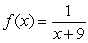 Is the graph of continuous at x = -9?