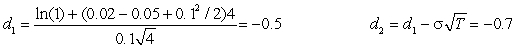 A The formula is   In this case and       The correct answer is therefore A.