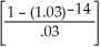 Alterative A: PV of 14 000: n = 7(2)= 14; i = = 0.03; FV = 14 000; I/Y = 6; P/Y = C/Y = 2 PV = 14000 = $9255.65 Programmed solution: NPV<sub>A</sub> = 9255.65 - 4000.00 = $5255.65 = $5256 Alternative B: PMT = 500; n = 7(2)= 14; i = 0.03; I/Y = 6; P/Y = C/Y = 2 PV = 500 = $5648.04 Programmed solution: NPV<sub>b =</sub> 5648.04 - 3600.00 = $2048.04 = $2048 Since NPV<sub>A </sub>> NPV<sub>B</sub>,alternative A is preferred.