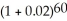 PV = 3000; i = = 2% = 0.02 ; n = 15(4)= 60; I/Y = 8; P/Y = C/Y = 4 FV = 3000 = 9843.09 Programmed solution: Interest = 9843.09 - 3000.00 = $6843.09