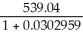 S = 539.04; r = 0.114; t =   P =   =   =   =   = $523.19
