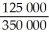 FC = $52 600,Total CM = $125 000 CR = = = 0.357143 Break-even Sales (in $)= = = $147 280