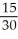 1.5x + 3y = 2.4 15x + 30y = 24 x + x + Slope,m = - ; y-intercept,b =