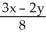 <strong>Solve and find the value of x,given: = and x + 5y = 38</strong> A)x = 20 B)x = -9 C)x = 9.02 D)x = -17.16 E)x = 4.33