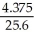   =   x =   x = 24.576