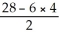 Simplify: 6 +   - 4